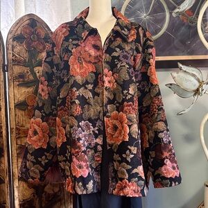 90’s Floral Tapestry Jacket